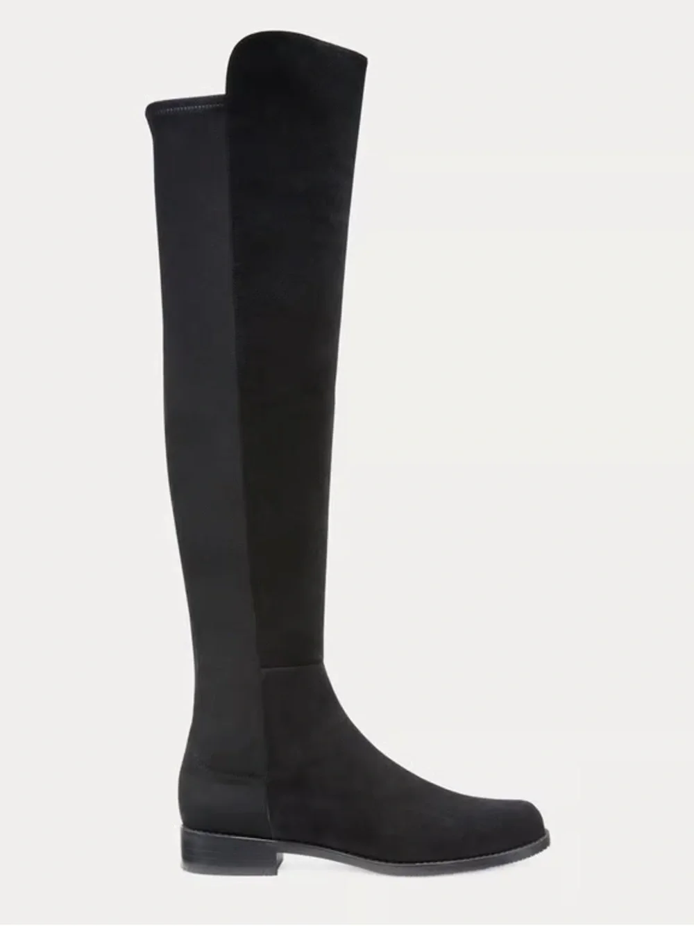 Stuart Weitzman Black Suede Over-the-Knee Boots